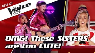 TOP 10  The CUTEST SIBLINGS sing together in The Voice Kids [upl. by Cerracchio125]