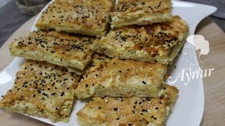 Einfaches Börek Rezept mit fertigem Yufka I Kolay tepsi böregi [upl. by Ordisy]