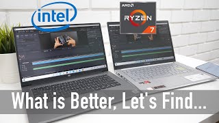 Intel Core i7 Laptop vs AMD Ryzen 7 Laptops Real World Test [upl. by Noreh229]