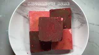 Red dyed gym chalk  ASMR  Oddly satisfying [upl. by Ledah858]