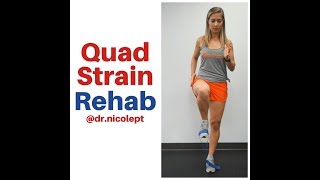 Quadriceps Strain Rehab Exercises [upl. by Acinaj457]