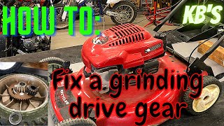 How to fix a Toro Personal Pace Mower with Rear Wheel Drive Grinding Issues [upl. by Yevol]