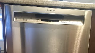 Bosch Dishwasher Installation 300 Series Dishwasher 24 Stainless steel SHEM63W55N [upl. by Dnomra]