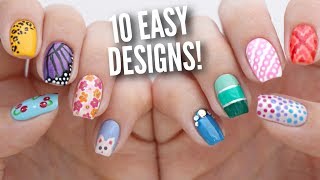 10 Easy Nail Art Designs for Beginners The Ultimate Guide 5 [upl. by Gerge]