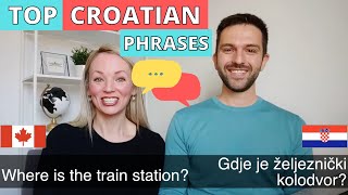 LEARN CROATIAN 50 Common Travel Phrases for Beginners [upl. by Aisila]