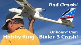 Hobby King Bixler3 Crash [upl. by Aynatal463]