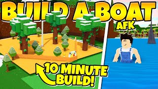 BUILD THIS AFK GOLD FARM IN 10 MINUTES Build a Boat [upl. by Staford]