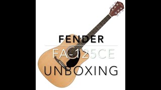 Fender FA125CE unboxing [upl. by Ahen55]