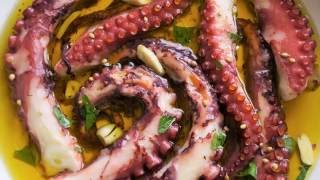 Octopus Recipe How to cook Octopus Greek style by Theo Michaels [upl. by Adaurd]