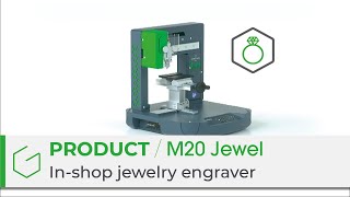 M20 Jewel the ideal jewelry engraving machine in shop [upl. by Ennairrek]