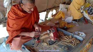 Making Tulsi MalaJapamala Rosary मेकिंग तुलसी माला [upl. by Ymme]