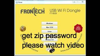 FRONTECH USB WIFI DONGLE FT 0828 download link in Description [upl. by Cannice895]