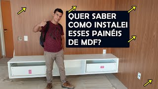 Revestimento de parede com painéis de MDF [upl. by Enileve]