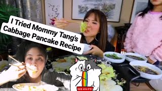 I DID IT I Tried Mommy Tangs Napa Cabbage Pancake Recipe [upl. by Godspeed466]