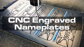 CNCEngraved Aluminum Nameplates [upl. by Fortin738]