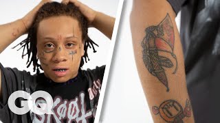 Trippie Redd Breaks Down His Tattoos  GQ [upl. by Upali]