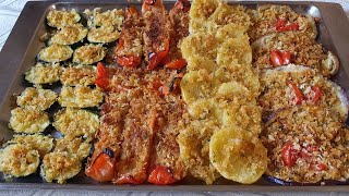 VERDURE GRATINATE AL FORNO FAVOLOSE ZUCCHINEPATATEMELANZANEPEPERONI  CRISPY VEGETABLES [upl. by Aicella113]