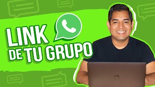 Cómo crear tu link de grupo de WhatsApp [upl. by Rennat468]