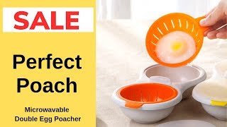 Perfect Poach – Microwavable Double Egg Poacher [upl. by Suivatra]