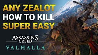 Assassins Creed Valhalla Kill ANY Zealot VERY EASILY Quick Guide [upl. by Litta]