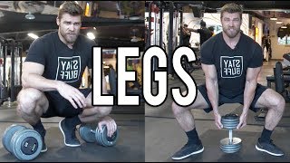 LEGS DUMBBELL ONLY WORKOUT at home or gym  Dumbbell Workout Plan P4D1 [upl. by Malynda91]