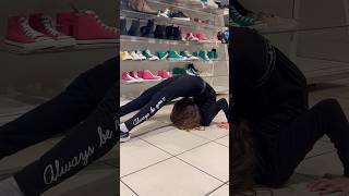 Bending in public contortion yoga fitness stretch gymshark flexibility bending fitness [upl. by Azzil732]