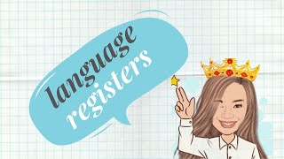 Language Registers [upl. by Airitak]