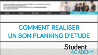 Tutoriel  Comment réaliser un bon planning détude [upl. by Aihtibat817]