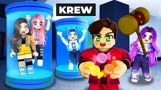 KREW plays Roblox Flee the Facility FUNNY [upl. by Pickford]