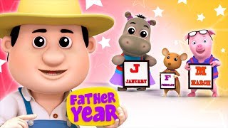 Months Of The Year Song  Kindergarten Nursery Rhymes For Babies by Farmees [upl. by Eiramyelhsa]