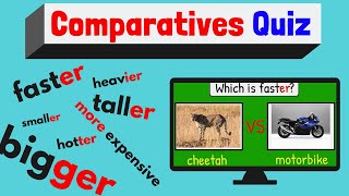 Comparatives Quiz  ESL Classroom Game  Easy English Quiz [upl. by Regen]