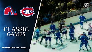 NHL Classic Games 1984 Battle of Quebec  Canadiens defeat Nordiques [upl. by Keung33]