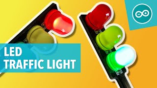 LED TRAFFIC LIGHT  Arduino tutorial 27 [upl. by Nonregla511]