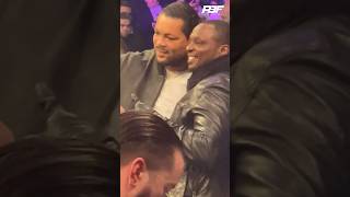 DILLIAN WHYTE AND JOE JOYCE RINGSIDE TOGETHER AT DEREK CHISORA VS OTTO WALLIN Shorts [upl. by Eirrehs]