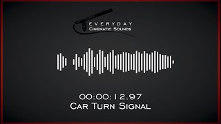 Car Turn Signal  HQ Sound Effect [upl. by Smart51]