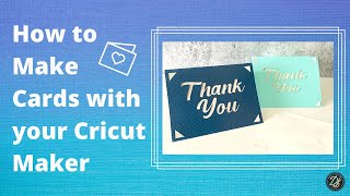 How to Make Cards with your Cricut Maker for beginners [upl. by Aloivaf]