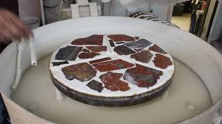 Cutting and Polishing Petrified Wood [upl. by Jael]