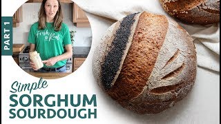 Simple Sorghum Sourdough  Part 1 GlutenFree Vegan Bread [upl. by Zoha842]