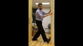 Standing Calf Stretch Gastrocnemius and Soleus [upl. by Nalac]