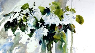 Watercolour Flowers in the style of Chien Chung Wei  DEMO 10 Kevin Chapman [upl. by Annamaria620]