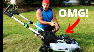 EGO Cordless Self Propelled Lawn Mower Review Putting The EGO BATTERY Powered Mower To The Test [upl. by Horten]