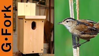 Easy Birdhouse Plans  DIY  GardenFork [upl. by Arleyne]