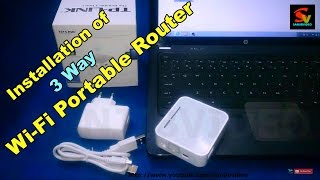 How to Connect amp Configure a Wireless Router  TPLINK TLMR3020 amp ALL  Wifi [upl. by Geffner]