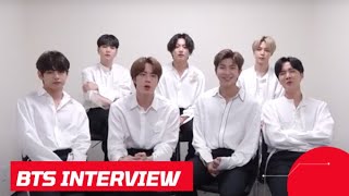 BTS Interview 2020 American Music Awards on AMAs Performance New Album BE and More [upl. by Eltsirhc]