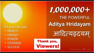 The Powerful ADITYA HRIDAYAM Mantra  WITH LYRICS  Recitation in 4 MINUTES Over 1000000 views [upl. by Camala]