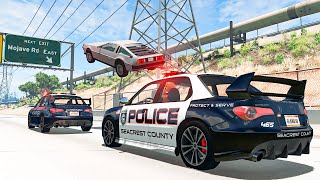 Police Car Chases 47  BeamNG DRIVE  SmashChan [upl. by Saref225]