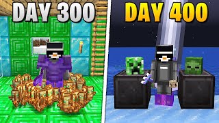 I Survived 400 Days in HARDCORE Minecraft [upl. by Oflodor584]