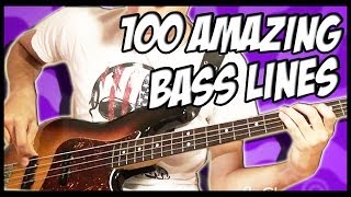 100 Amazing Bass Lines [upl. by Ahsaekal]