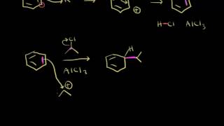 FriedelCrafts alkylation  Aromatic Compounds  Organic chemistry  Khan Academy [upl. by Milas]