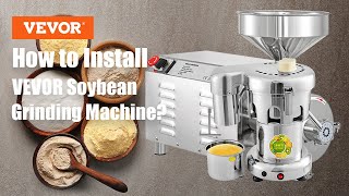 How to Install VEVOR Soybean Grinding Machine [upl. by Aletta453]